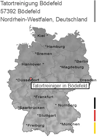 Tatortreinigung Bödefeld, 57392 Bödefeld
