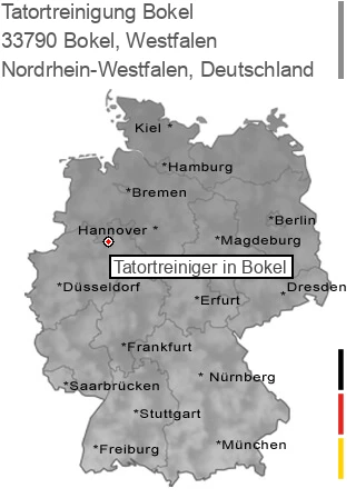 Tatortreinigung Bokel, Westfalen, 33790 Bokel