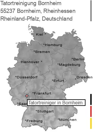 Tatortreinigung Bornheim, Rheinhessen, 55237 Bornheim