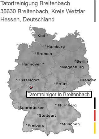 Tatortreinigung Breitenbach, Kreis Wetzlar, 35630 Breitenbach