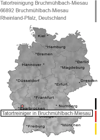 Tatortreinigung Bruchmühlbach-Miesau, 66892 Bruchmühlbach-Miesau