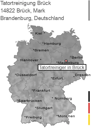 Tatortreinigung Brück, Mark, 14822 Brück