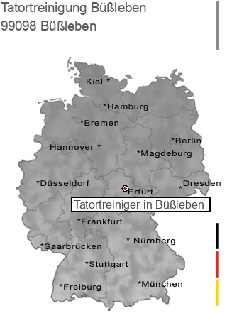 Tatortreinigung Büßleben, 99098 Büßleben