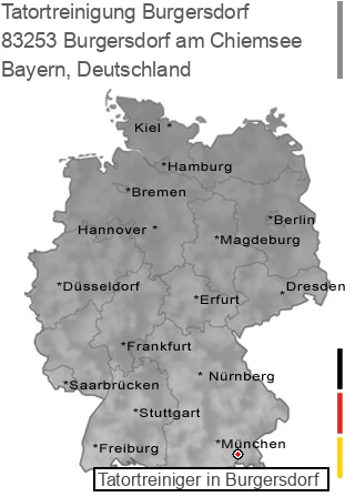 Tatortreinigung Burgersdorf am Chiemsee, 83253 Burgersdorf