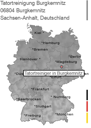 Tatortreinigung Burgkemnitz, 06804 Burgkemnitz