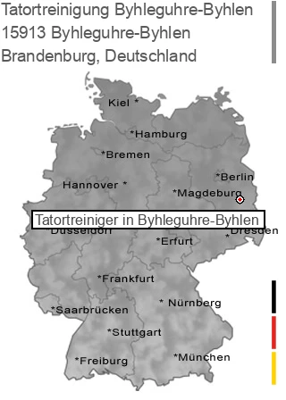 Tatortreinigung Byhleguhre-Byhlen, 15913 Byhleguhre-Byhlen