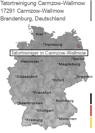 Tatortreinigung Carmzow-Wallmow, 17291 Carmzow-Wallmow