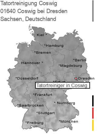 Tatortreinigung Coswig bei Dresden, 01640 Coswig