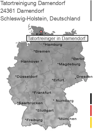 Tatortreinigung Damendorf, 24361 Damendorf