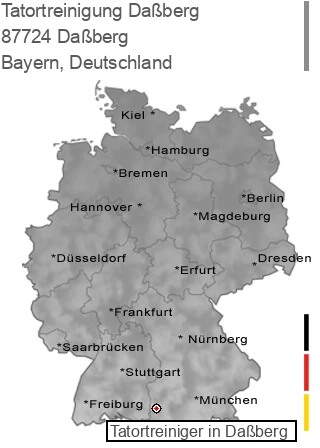 Tatortreinigung Daßberg, 87724 Daßberg