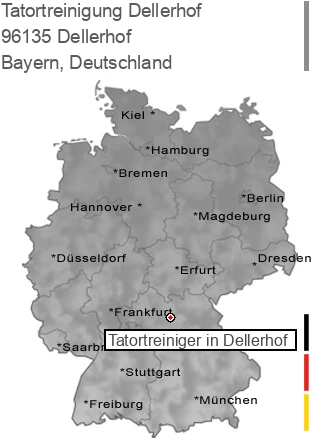Tatortreinigung Dellerhof, 96135 Dellerhof