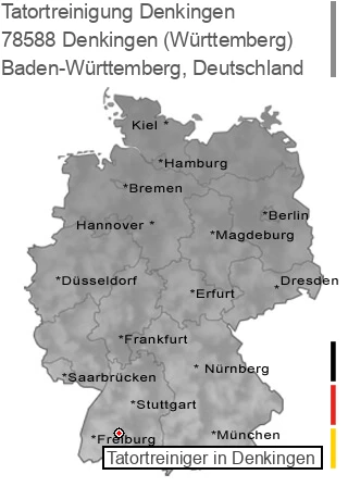 Tatortreinigung Denkingen (Württemberg), 78588 Denkingen