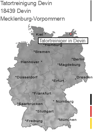 Tatortreinigung Devin, 18439 Devin