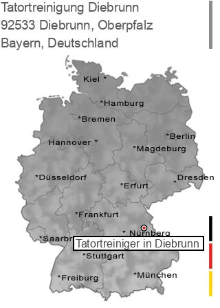 Tatortreinigung Diebrunn, Oberpfalz, 92533 Diebrunn