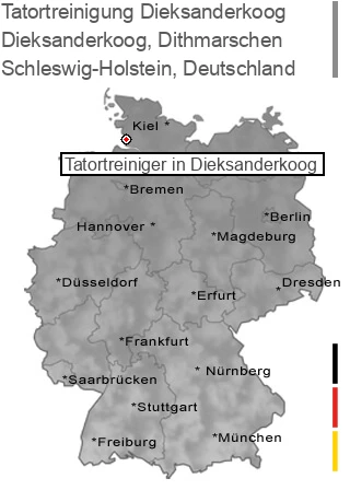 Tatortreinigung Dieksanderkoog, Dithmarschen