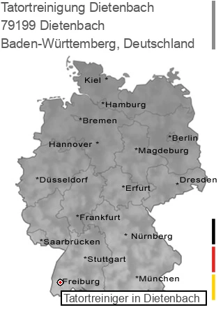 Tatortreinigung Dietenbach, 79199 Dietenbach