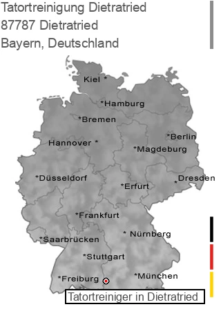 Tatortreinigung Dietratried, 87787 Dietratried