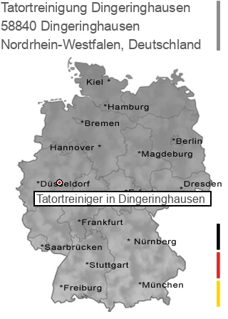 Tatortreinigung Dingeringhausen, 58840 Dingeringhausen