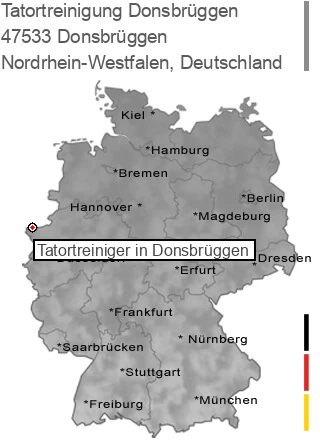 Tatortreinigung Donsbrüggen, 47533 Donsbrüggen