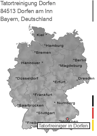 Tatortreinigung Dorfen am Inn, 84513 Dorfen