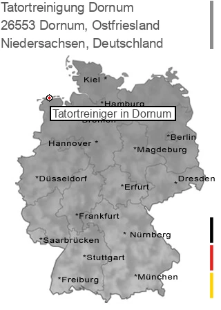 Tatortreinigung Dornum, Ostfriesland, 26553 Dornum