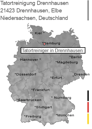 Tatortreinigung Drennhausen, Elbe, 21423 Drennhausen