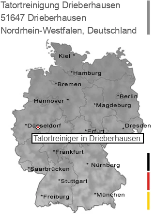 Tatortreinigung Drieberhausen, 51647 Drieberhausen