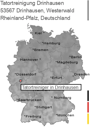 Tatortreinigung Drinhausen, Westerwald, 53567 Drinhausen