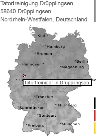 Tatortreinigung Drüpplingsen, 58640 Drüpplingsen