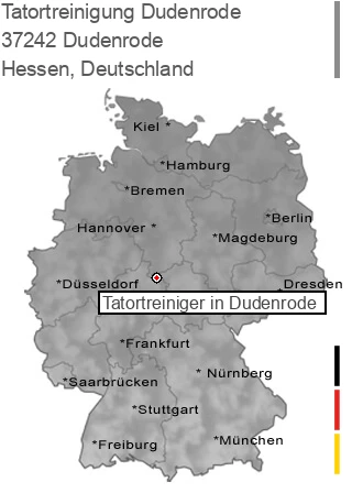 Tatortreinigung Dudenrode, 37242 Dudenrode