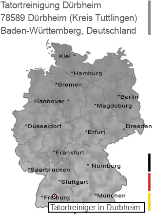 Tatortreinigung Dürbheim (Kreis Tuttlingen), 78589 Dürbheim