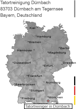 Tatortreinigung Dürnbach am Tegernsee, 83703 Dürnbach