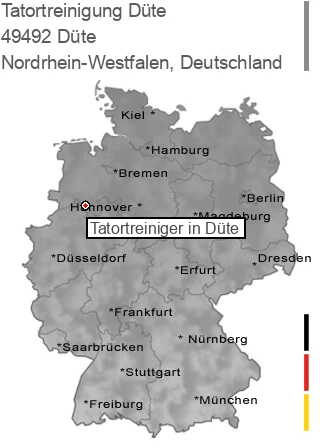 Tatortreinigung Düte, 49492 Düte