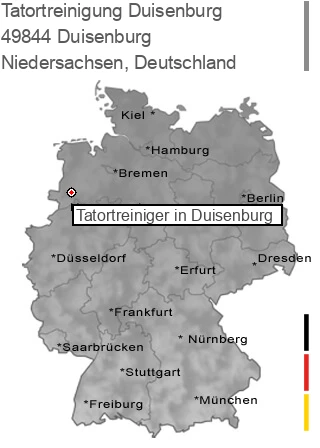 Tatortreinigung Duisenburg, 49844 Duisenburg