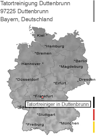 Tatortreinigung Duttenbrunn, 97225 Duttenbrunn