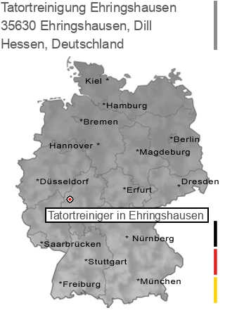 Tatortreinigung Ehringshausen, Dill, 35630 Ehringshausen