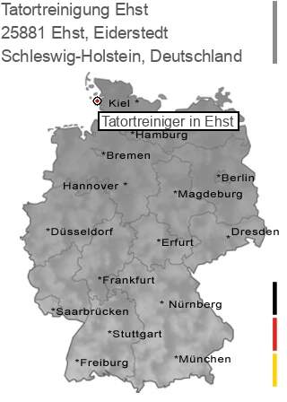 Tatortreinigung Ehst, Eiderstedt, 25881 Ehst