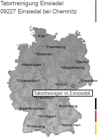 Tatortreinigung Einsiedel bei Chemnitz, 09227 Einsiedel