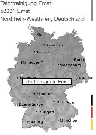 Tatortreinigung Emst, 58091 Emst