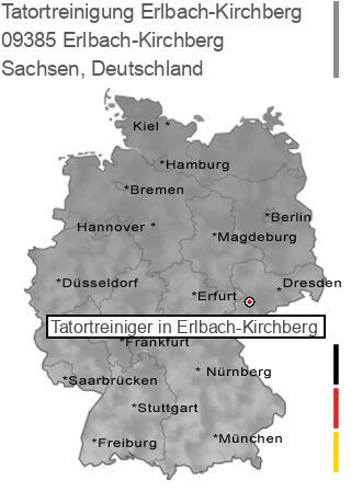 Tatortreinigung Erlbach-Kirchberg, 09385 Erlbach-Kirchberg