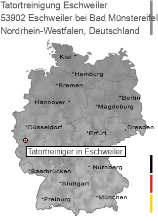Tatortreinigung Eschweiler bei Bad Münstereifel, 53902 Eschweiler