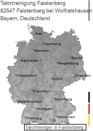 Tatortreinigung Faistenberg bei Wolfratshausen, 82547 Faistenberg