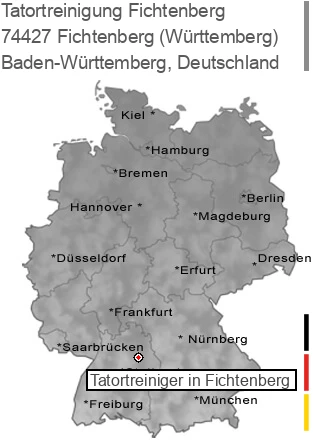 Tatortreinigung Fichtenberg (Württemberg), 74427 Fichtenberg
