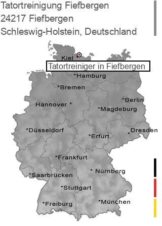 Tatortreinigung Fiefbergen, 24217 Fiefbergen