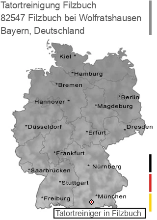 Tatortreinigung Filzbuch bei Wolfratshausen, 82547 Filzbuch