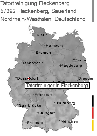 Tatortreinigung Fleckenberg, Sauerland, 57392 Fleckenberg