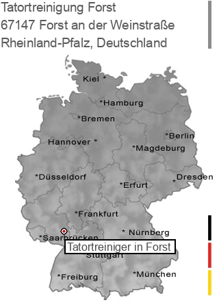 Tatortreinigung Forst an der Weinstra&szlig;e, 67147 Forst
