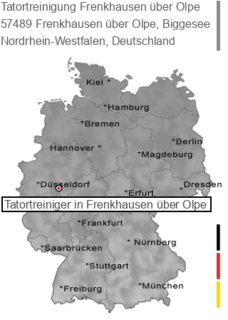Tatortreinigung Frenkhausen über Olpe, Biggesee, 57489 Frenkhausen über Olpe