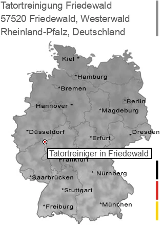 Tatortreinigung Friedewald, Westerwald, 57520 Friedewald