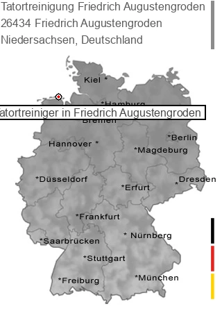 Tatortreinigung Friedrich Augustengroden, 26434 Friedrich Augustengroden
